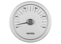 Термометр из алюминия круглый Rento