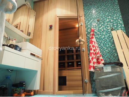 Дверь SAWO 730-4SGD, 690х1890 мм, Бронза с порогом