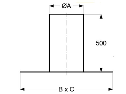 Проход через крышу 0° ICS 25