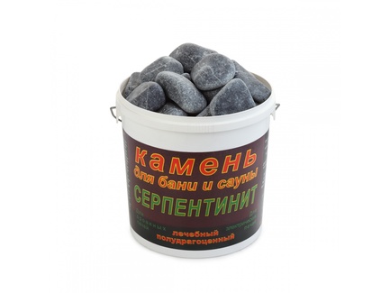 Камни cерпентинит шлифованный, 20 кг