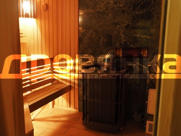 Отделка парной внутри